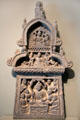 Buddha's first sermon sculpture from Gandhara, Pakistan at Asian Art Museum. San Francisco, CA.