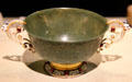 Jade cup from Northern India or Pakistan & with French fittings added at Asian Art Museum. San Francisco, CA.