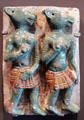 Demon soldiers of Mara's army terra-cotta relief from Burma at Asian Art Museum. San Francisco, CA