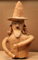 Earthenware Haniwa in form of man from Japan at Asian Art Museum. San Francisco, CA.