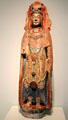 Limestone sculpture of Bodhisattva from China at Asian Art Museum. San Francisco, CA.