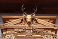 Detail of Thurlow Lodge mantelpiece pediment by Herter Brothers of New York at de Young Museum. San Francisco, CA.