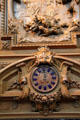 Detail of Thurlow Lodge mantelpiece clock & carvings by Herter Brothers of New York at de Young Museum. San Francisco, CA.