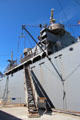 Gangway to National Memorial Liberty Ship SS Jeremiah O'Brien. San Francisco, CA.