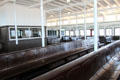 Eureka ferry boat passenger deck at Maritime National Historical Park. San Francisco, CA.