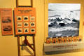 Display of how semaphore station was used to alert Frisco of arriving sailing ships at Maritime National Park Welcome Center. San Francisco, CA.