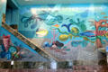 WPA mural with sea theme at National Maritime Museum. San Francisco, CA.