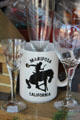 Souvenir Mariposa mug & glasses. Mariposa, CA.