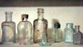 Antique glass bottles at Northern Mariposa County Museum. Coulterville, CA.
