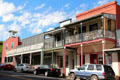 Row of historic buildings on North Washington St. Sonora, CA.