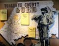 Tuolumne County Gold map at Tuolumne County Museum. Sonora, CA.