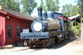 Steam locomotive at Railtown 1897 State Historic Park. Jamestown, CA.