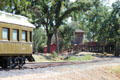 Water tower & curved track at Railtown 1897 State Historic Park. Jamestown, CA.