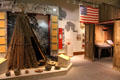 Gallery of native objects at Calaveras County Downtown Museum. San Andreas, CA.