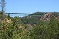 Rail bridge across canyon near Auburn. Auburn, CA.