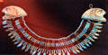 Faience broad collar necklace at Rosicrucian Egyptian Museum. San Jose, CA.