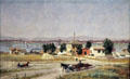 Alameda County Courthouse, East Oakland painting by Marius Dahlgren at Oakland Museum of California. Oakland, CA.