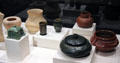 Collection or California ceramics at Oakland Museum of California. Oakland, CA.
