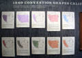 Maps of proposed shapes for State of California at Oakland Museum of California. Oakland, CA.