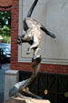 Mountain Lion statue on Pearl Street Mall at 14th St. Boulder, CO.