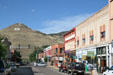 F Street of Salida with Tenderfoot Mountain. Salida, CO.