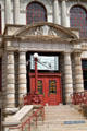 Entrance of Colorado Springs Pioneers Museum. Colorado Springs, CO.