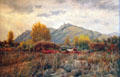 Cattle in High Chaparral at Base of Mountains painting by Charles Craig at Colorado Springs Pioneers Museum. Colorado Springs, CO.
