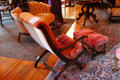 Armchair in drawing room of Miramont Castle. Manitou Springs, CO.