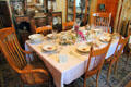Dining room at Miramont Castle. Manitou Springs, CO.