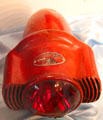 Siren with flashing light in fire museum at Miramont Castle. Manitou Springs, CO.