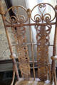 Rocking chair back in Chambers Home at Rock Ledge Ranch Historic Site. Colorado Springs, CO.