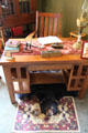 Arts & crafts desk at Orchard House at Rock Ledge Ranch Historic Site. Colorado Springs, CO.