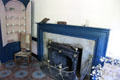 Parlor fireplace at Thomas Griswold House. Guilford, CT.