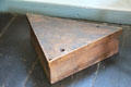 Antique wooden box for three-cornered hat at Hyland House. Guilford, CT.
