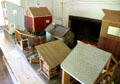 Village model at Medad Stone Tavern Museum. Guilford, CT.