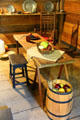 Trestle table & stool at Stanley-Whitman House. Farmington, CT.