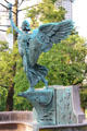 Spanish American War Memorial, statue of Nike, Greek Goddess of War, by Evelyn Batchelder Longman in Bushnell Park. Hartford, CT.