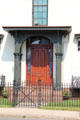 Front door of Isham-Terry House Museum. Hartford, CT.