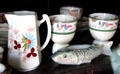 Fish-shaped dished & colored porcelain at Isham-Terry House Museum. Hartford, CT.