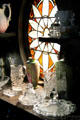 Glass collection at Isham-Terry House Museum. Hartford, CT.