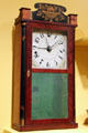 Shelf clock by Silas Hoadley of Plymouth at Connecticut Historical Society. Hartford, CT.