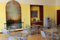 Artwork in cafe at New Britain Museum of American Art. New Britain, CT.
