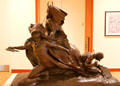 Sioux Indian Buffalo Dance sculpture by Solon H. Borglum at New Britain Museum of American Art. New Britain, CT.