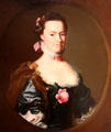 Portrait of Lydia Lynde by John Singleton Copley at New Britain Museum of American Art. New Britain, CT.