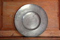 Pewter plate at Phelps-Hathaway House. Suffield, CT.