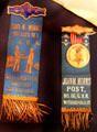 Grand Army of the Republic Wethersfield post ribbons at Wethersfield Museum. Wethersfield, CT.