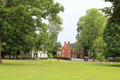 Broad Street green with 17th & 18th C houses. Wethersfield, CT.