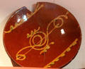 Redware plate at Thankful Arnold House. Haddam, CT.