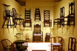Collection of American chairs in Yale Art Gallery. New Haven, CT.