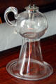 Glass whale oil lamp at Denison Homestead Museum. Stonington, CT